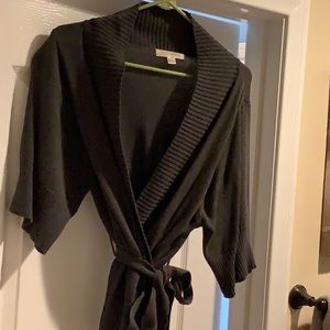 Faith 21 Gray Wrap Sweater